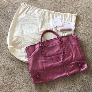 Balenciaga Motorcycle Soft leather bag *Limited color